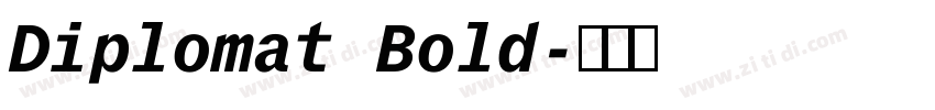 Diplomat Bold字体转换